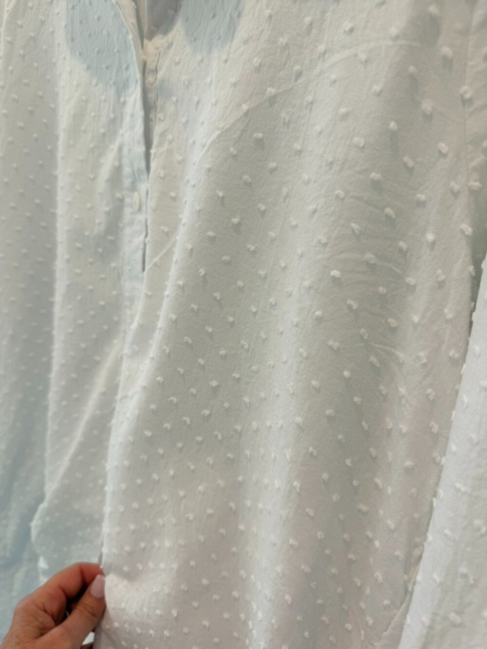 Tuckernuck White Swiss Dot Callahan Shirt Dress - Picture 4 of 6